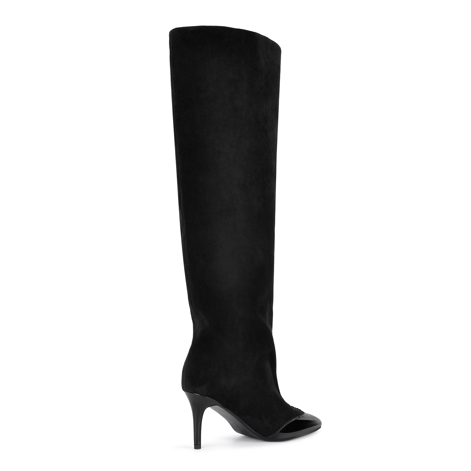 Pointed Toe Suede Slouch Knee High Boots