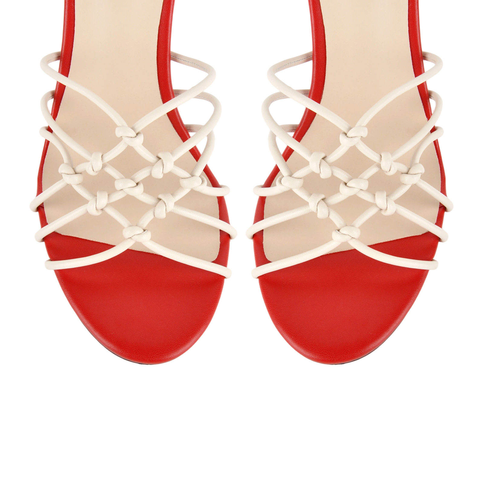 Fruit Pendant Knotted Strappy Lace-up Sandals