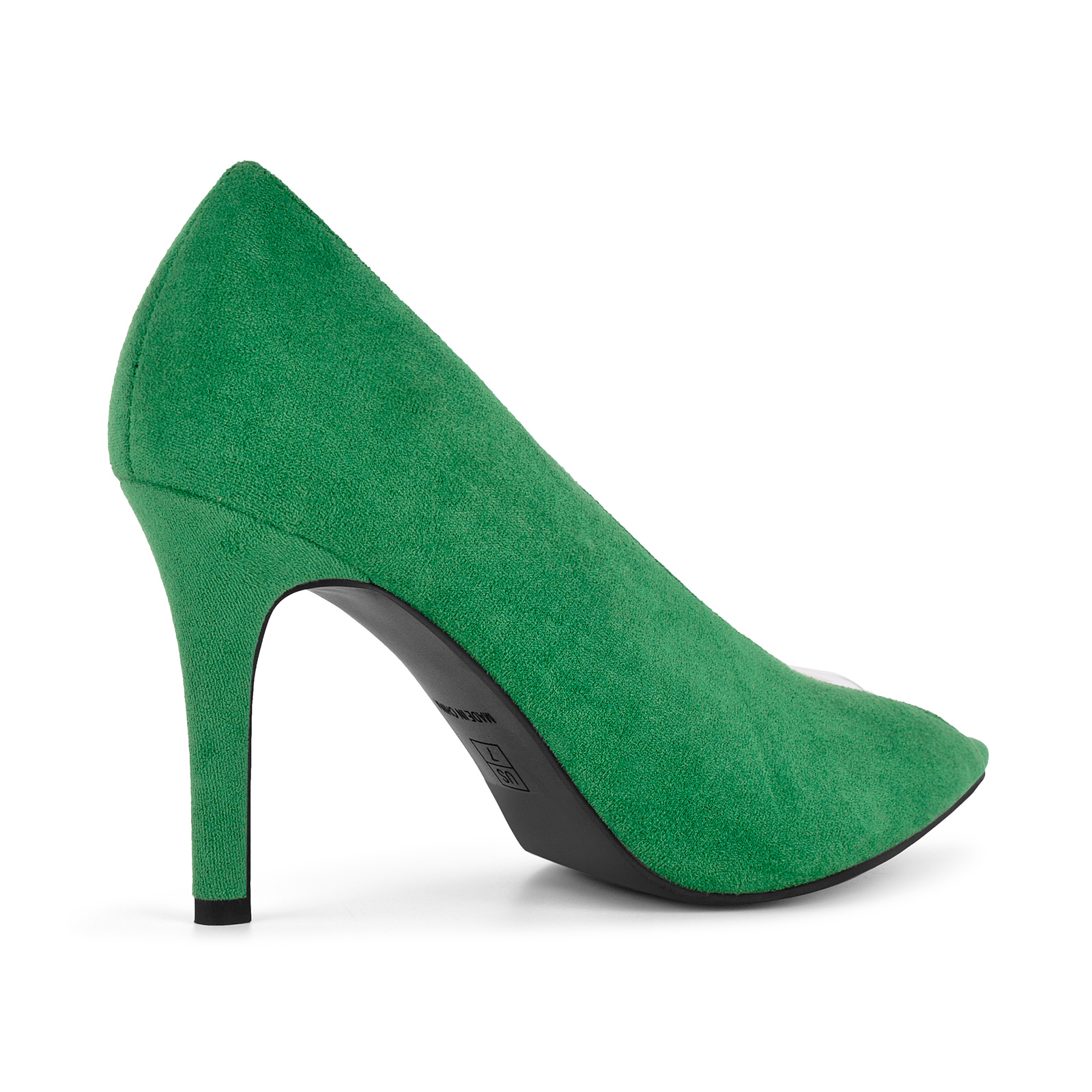 Peep Toe Suede Cutout Clear Stiletto Pumps