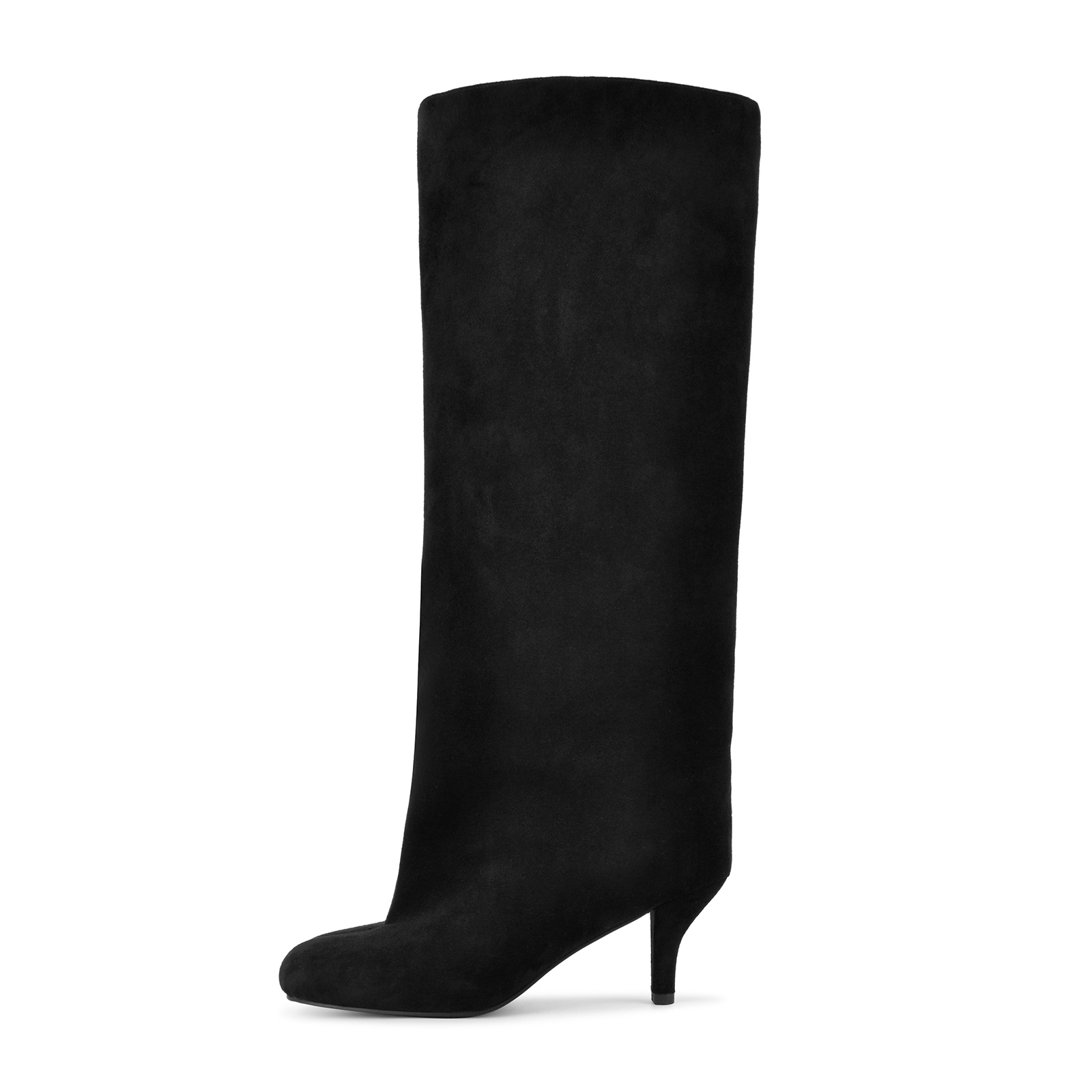 Square Toe Suede Tabi Knee High Boots