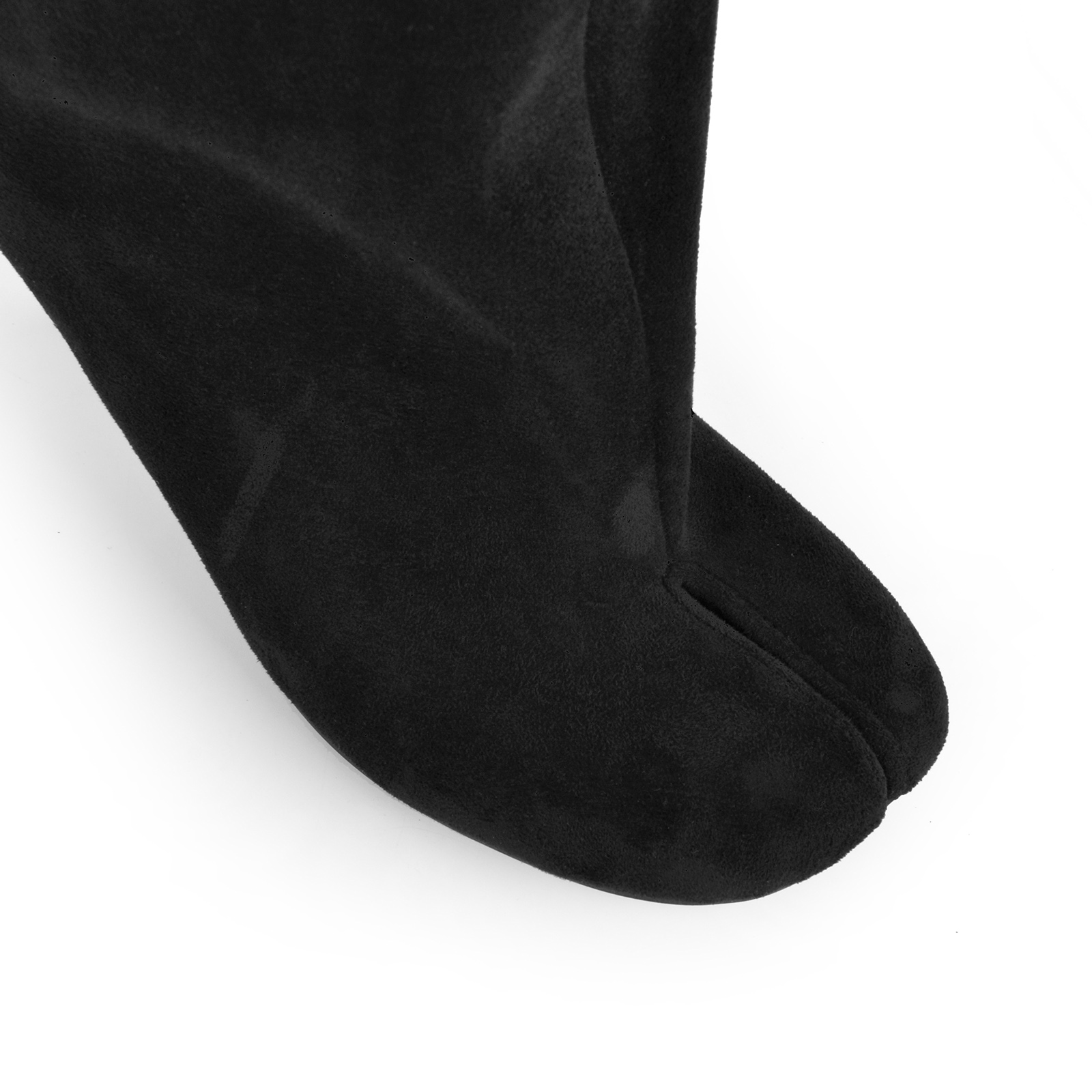 Square Toe Suede Tabi Knee High Boots