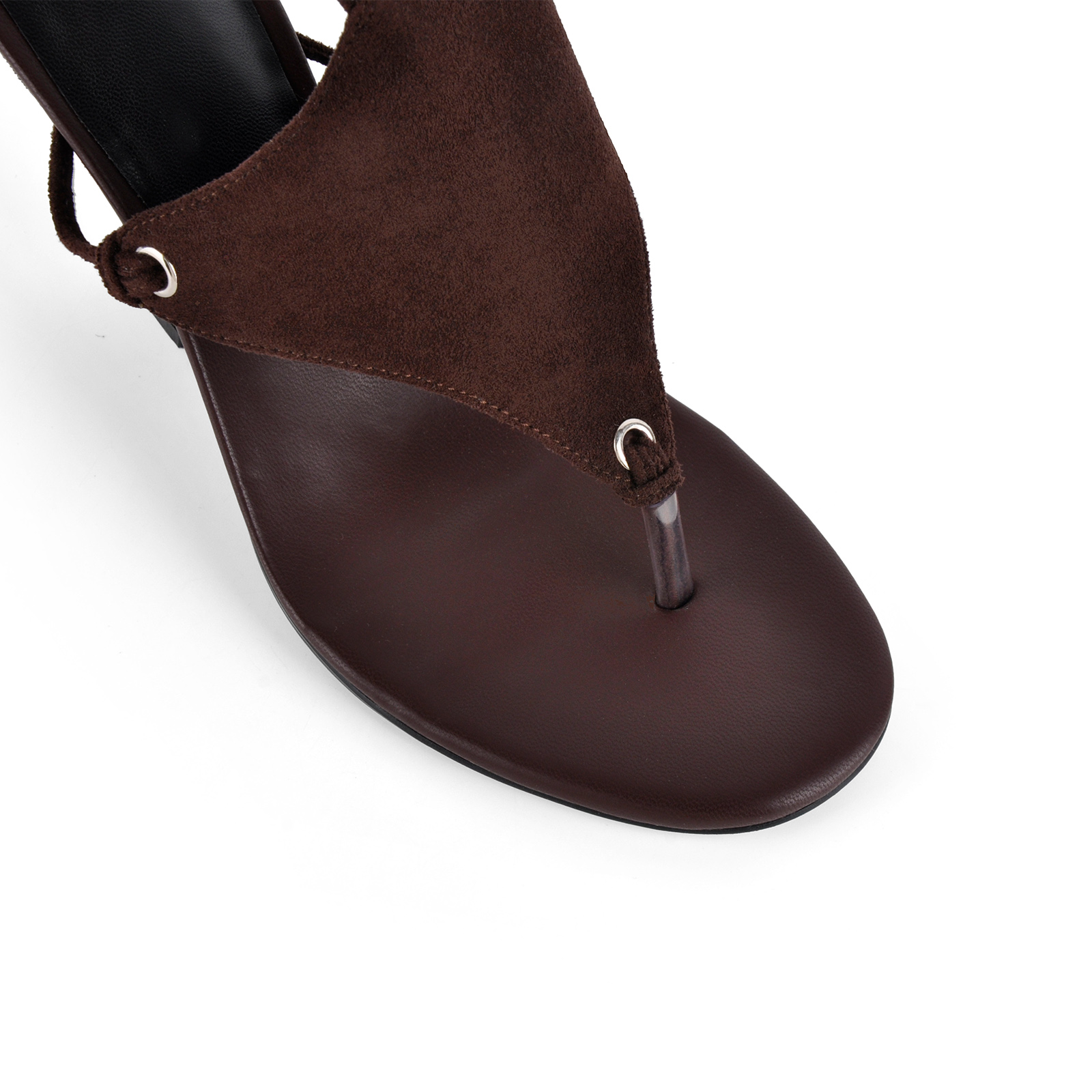 Flip-Flop Wrap Lace-up Wedge Heel Sandals