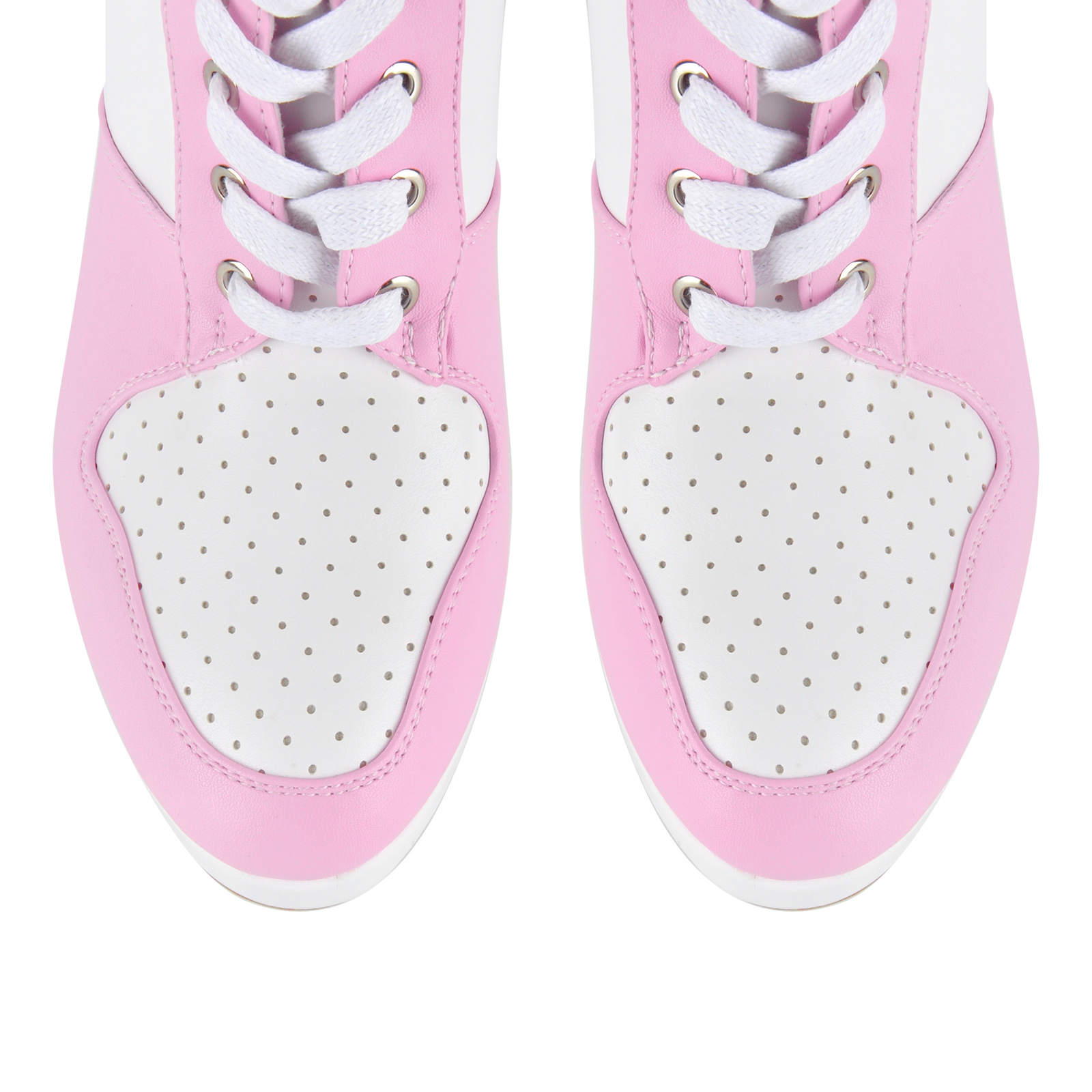 Platform Lace-up Contrast Sporty Ankle Boots