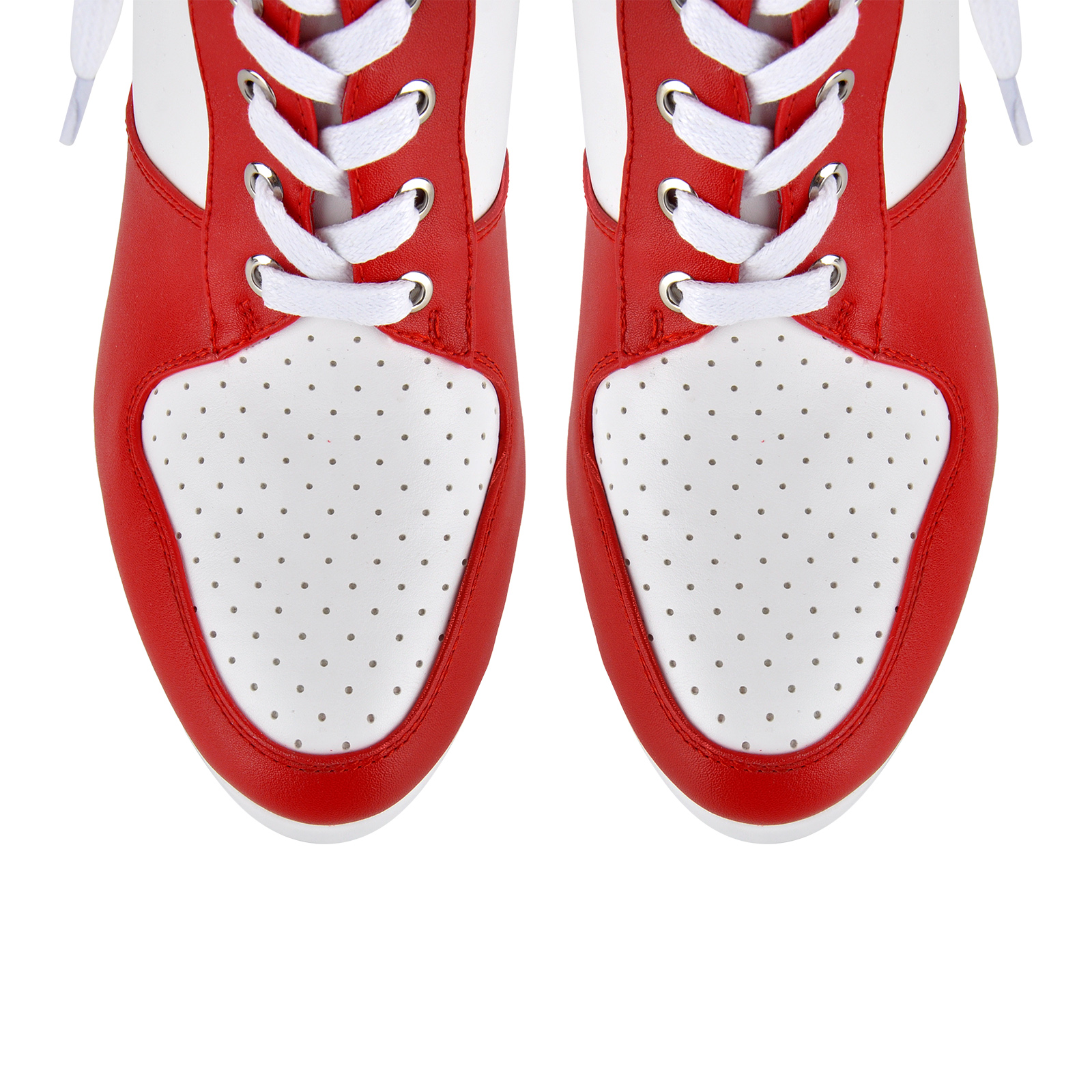 Platform Lace-up Contrast Sporty Ankle Boots