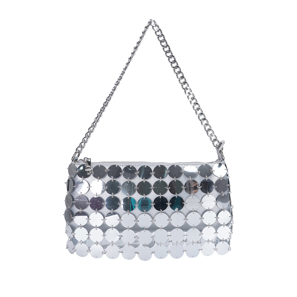 Chain Silver Sequins Handbag