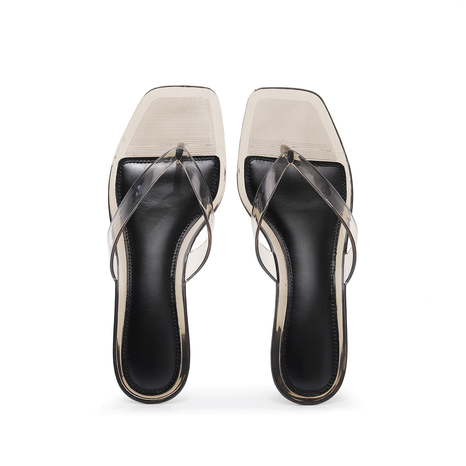 Flip-Flop Jelly Kitten Heel Sandals