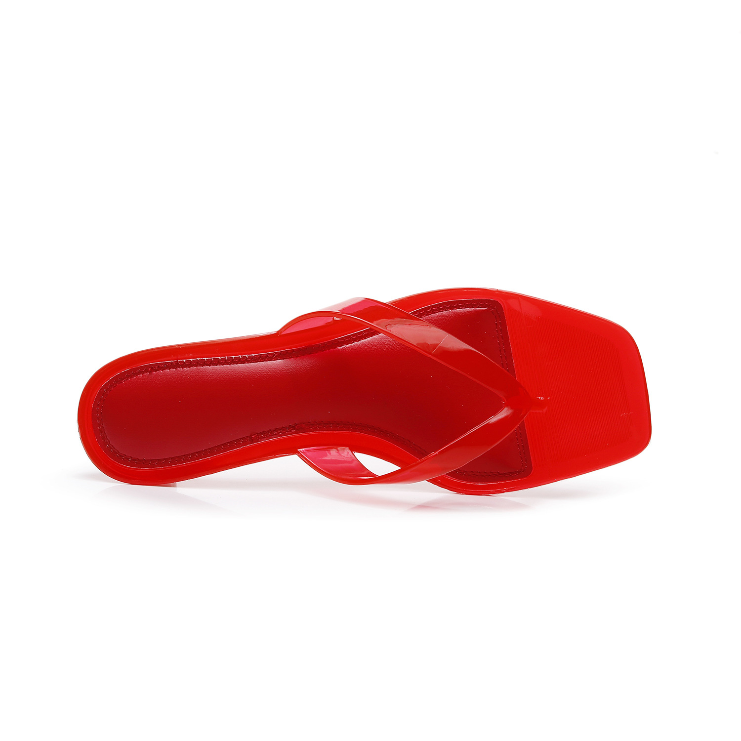 Flip-Flop Jelly Kitten Heel Sandals