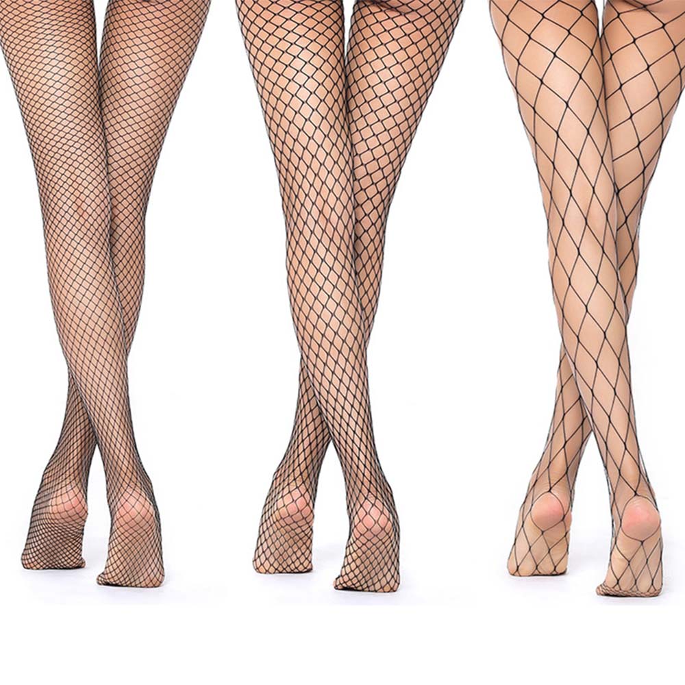 Hollow Out Fishnet Thigh High Socks