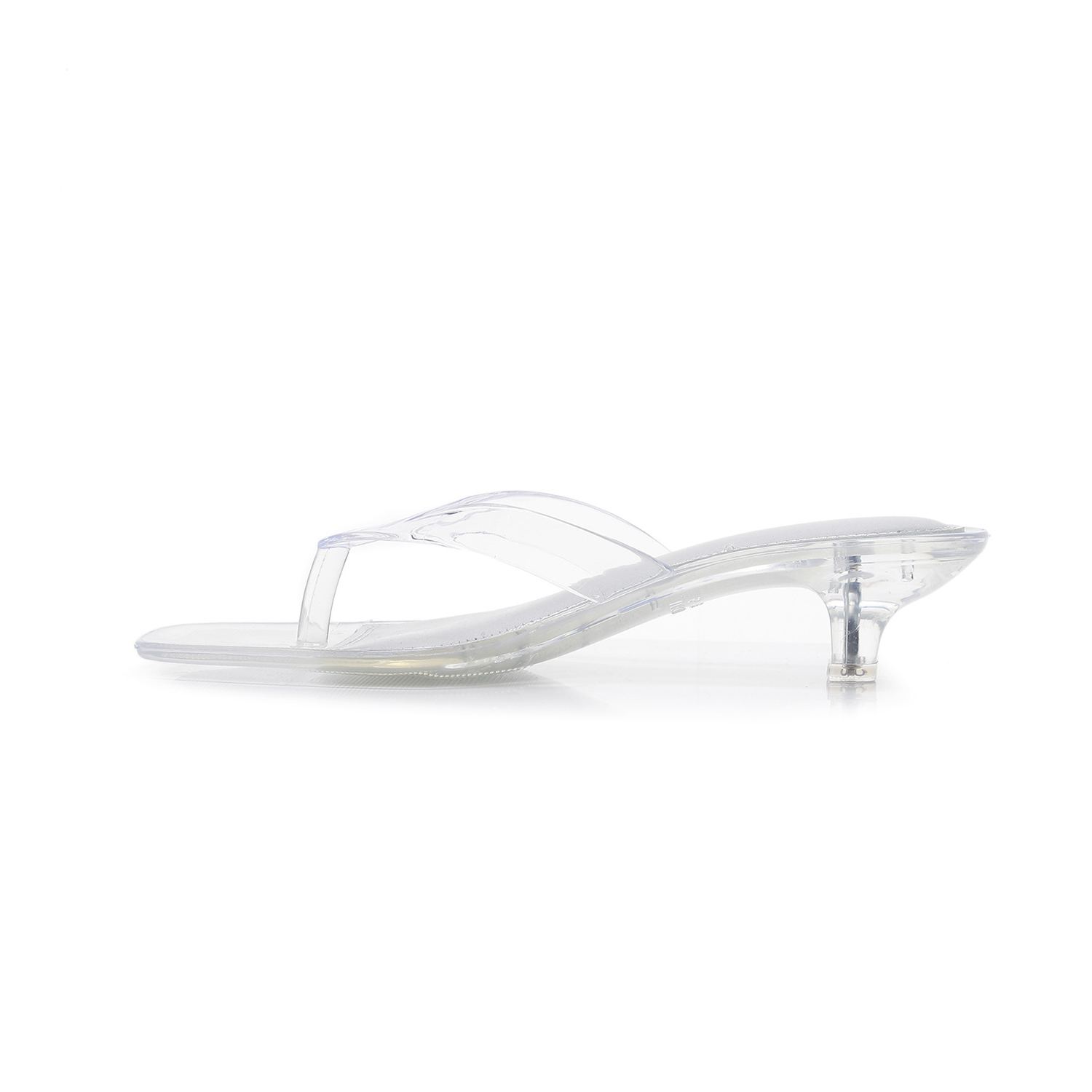 Flip-Flop Jelly Kitten Heel Sandals