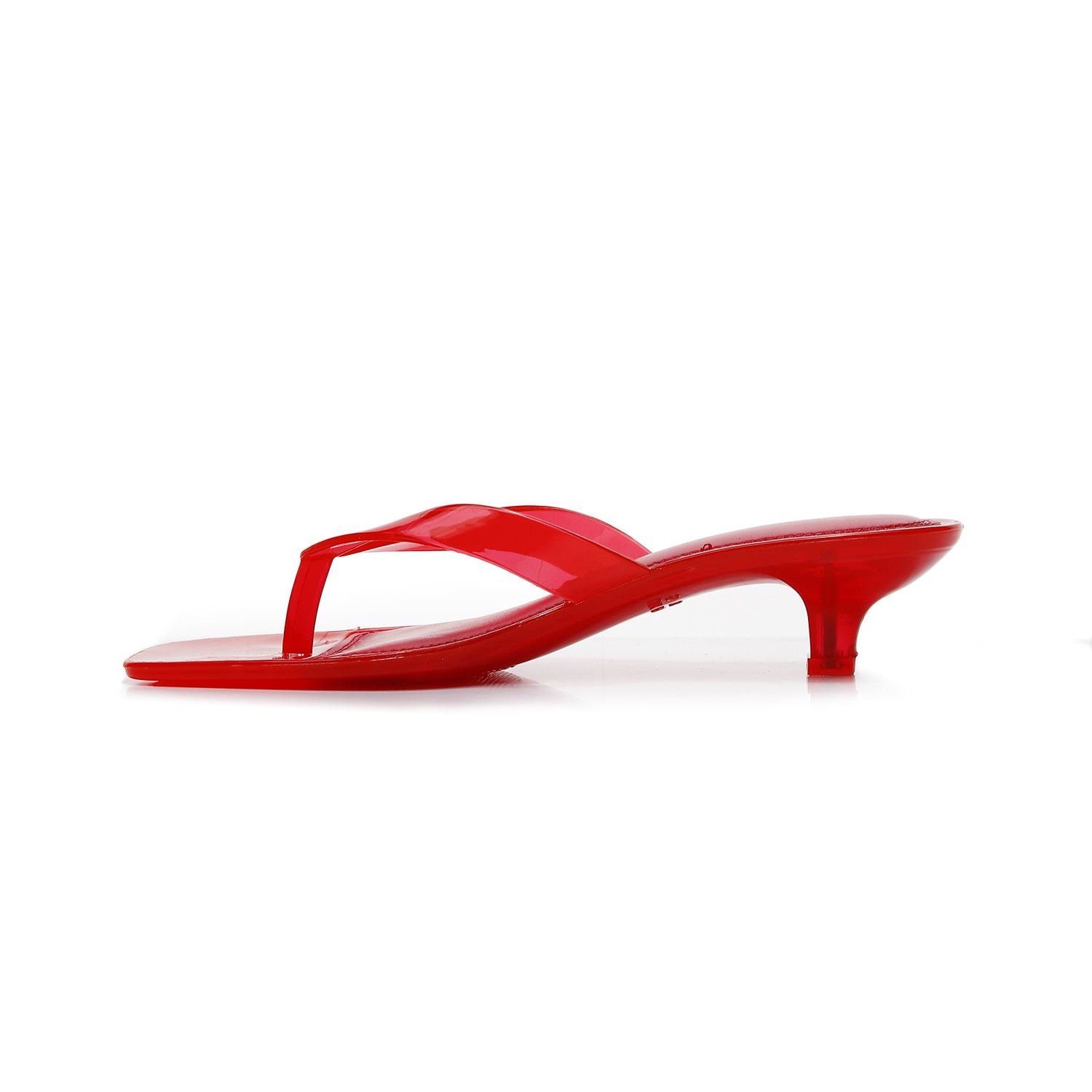 Flip-Flop Jelly Kitten Heel Sandals