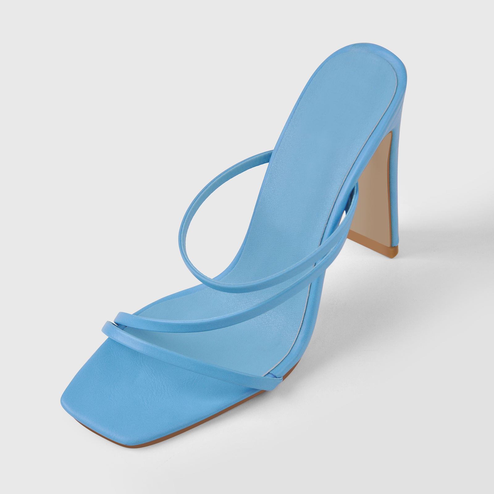 Square Toe Strappy Mule Sandals