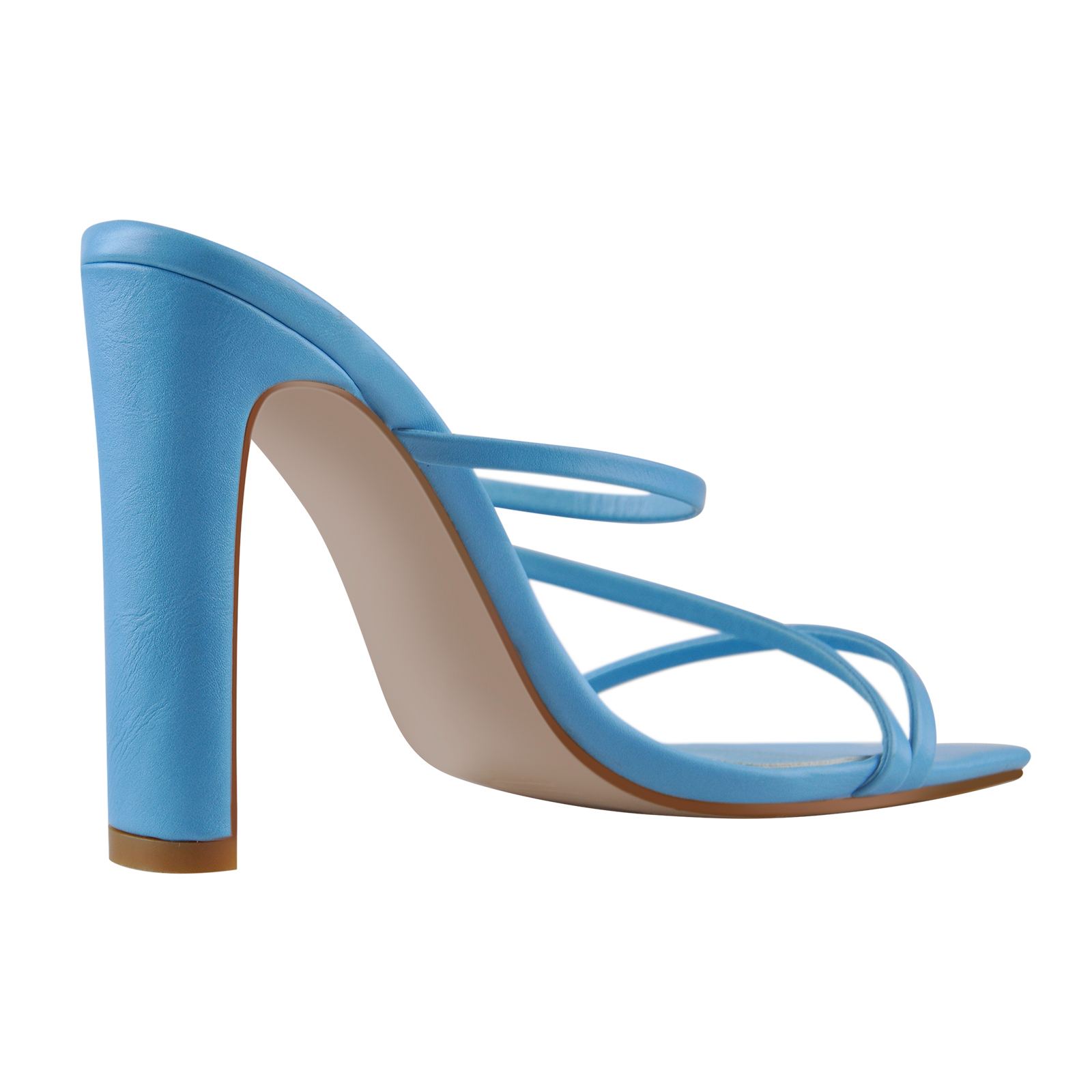 Square Toe Strappy Mule Sandals