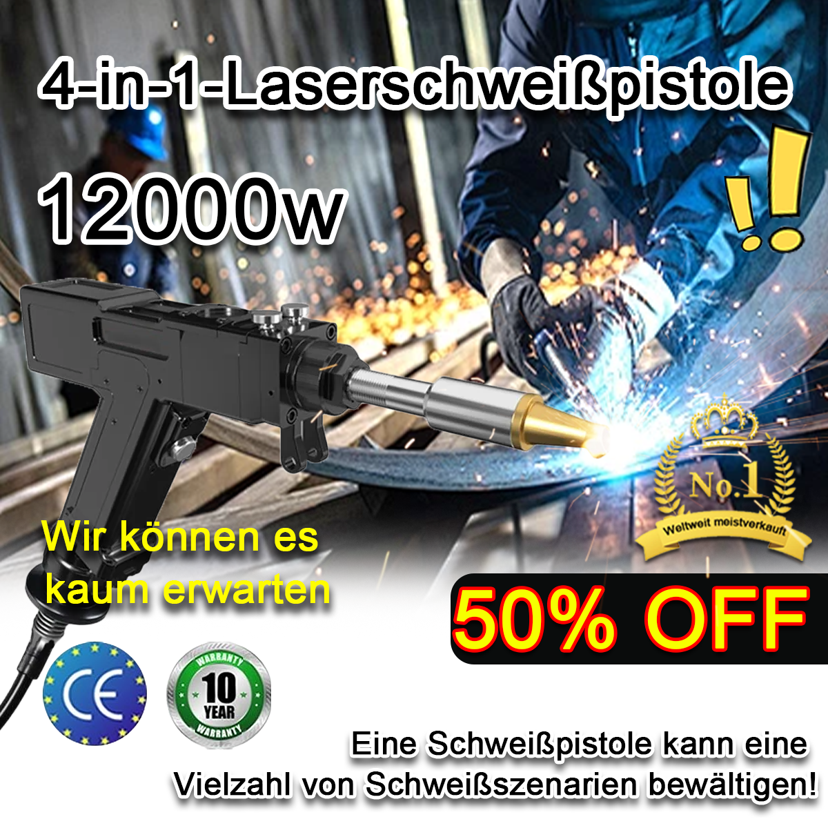 4-in-1-Mehrzweck-Laserschweißpistole
