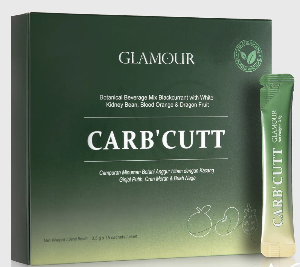 (AO2) CARBCUTT 2.0 3.5GX15SACHETS= RM199; [+3= RM499 (1BX= RM166.33)]