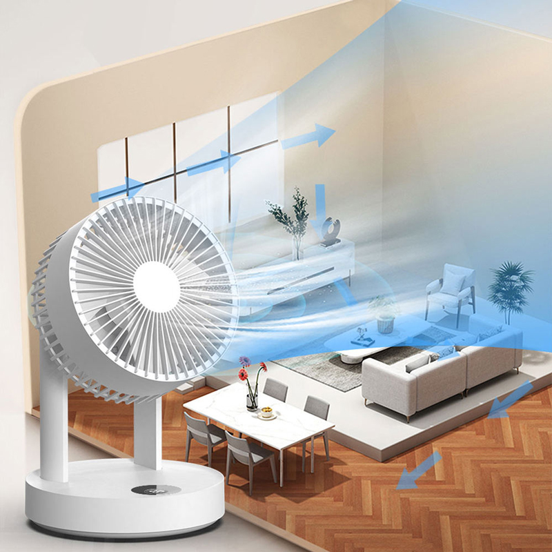 Model 938 Rechargeable Circulation Fan, OEM/ODM Supported, with 4000mAh Battery