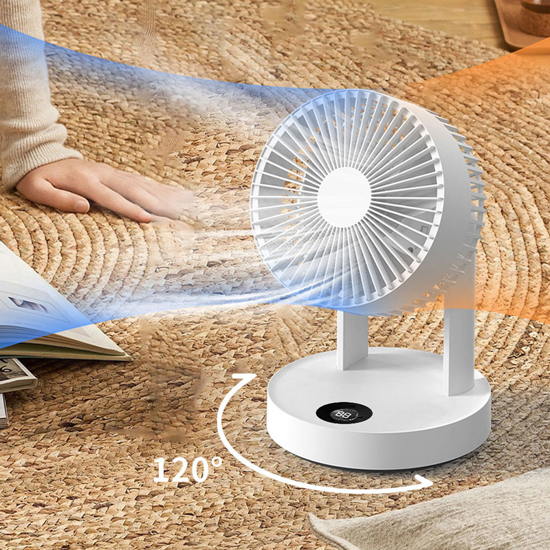 Model 938 Rechargeable Circulation Fan, OEM/ODM Supported, with 4000mAh Battery