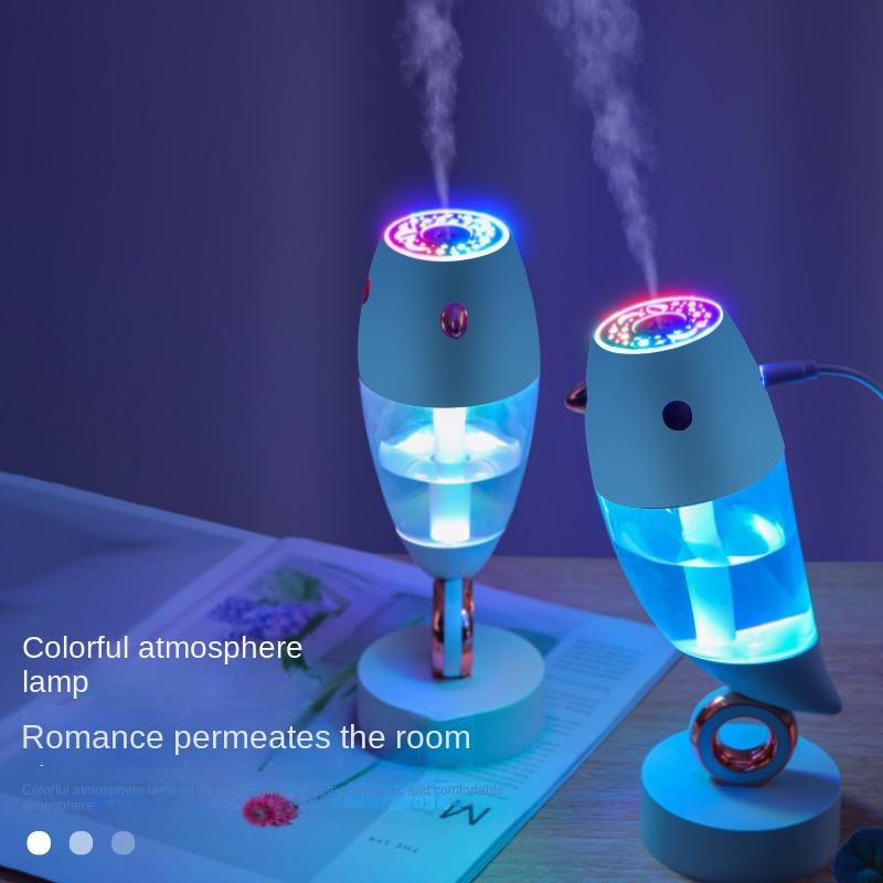 Model 821 Bird-Shaped Humidifier Manufacturer, 250ml Cute Desk Humidifier with Rotating Base