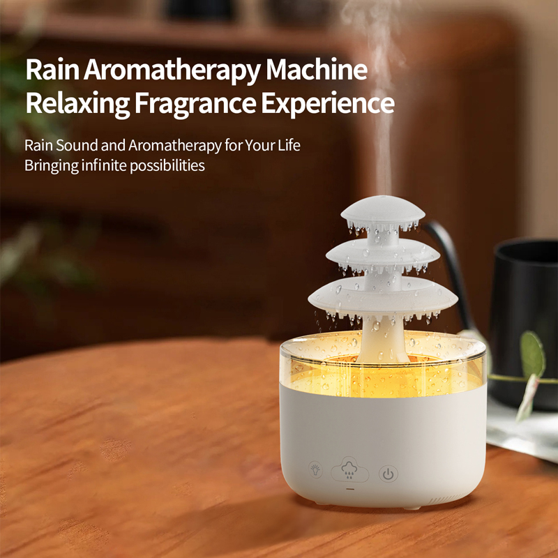 131 Water Drop Aroma Diffuser Manufacturer, 500ml Humidifier with Raindrop Fountain Design