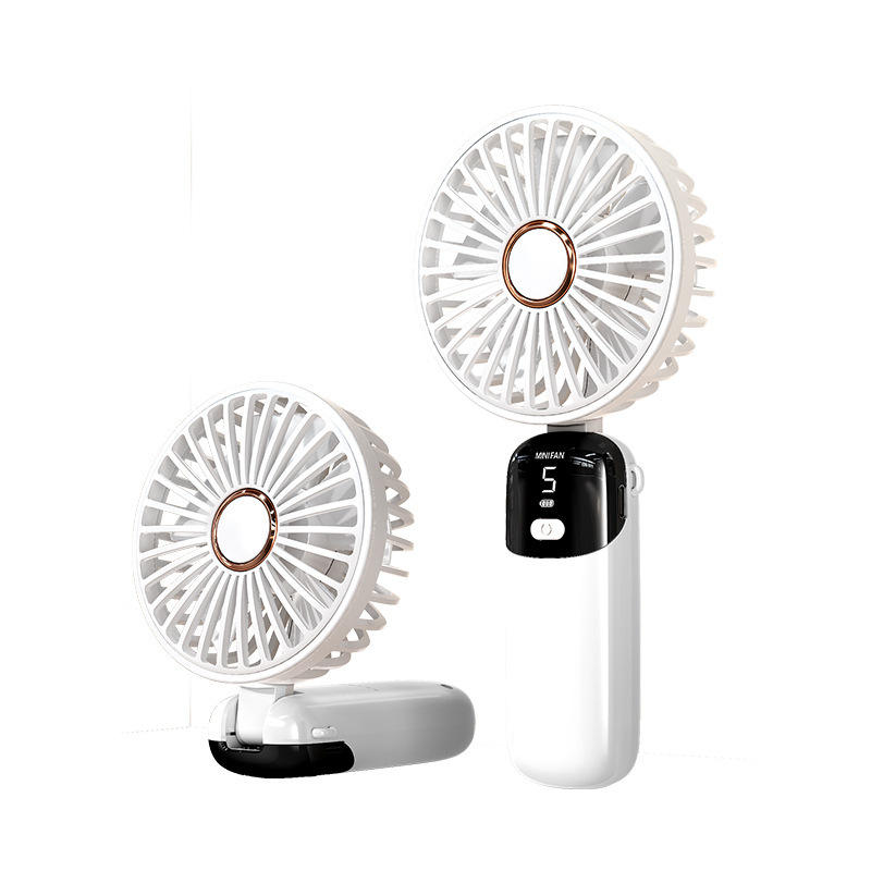 Model S5 Digital Display Foldable Fan Supplier, Bulk Orders Supported with Full Accessories
