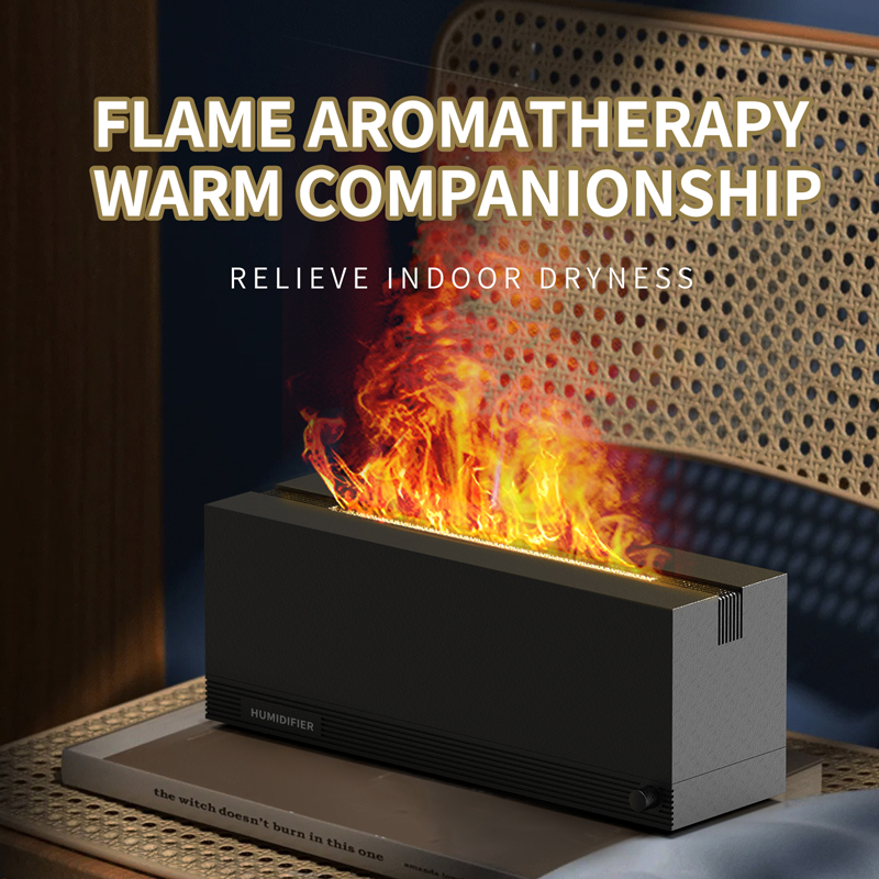 121 Fireplace Aroma Diffuser Manufacturer, 320ml Ultra-Quiet Humidifier for Bedroom