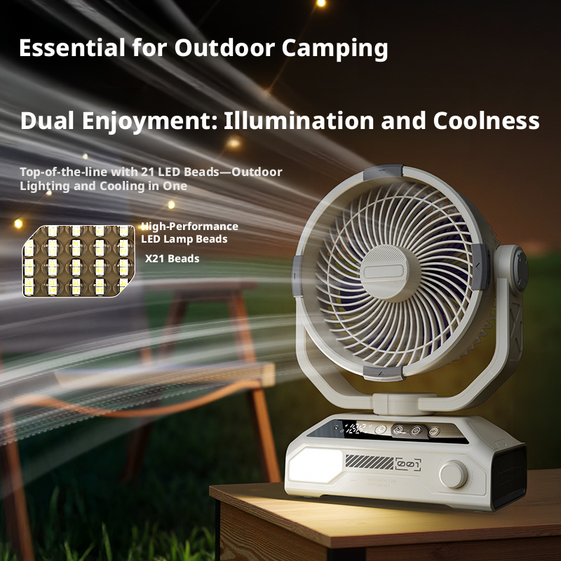 Model S11 Camping Fan with Power Bank, OEM/ODM Supported, with Remote Control