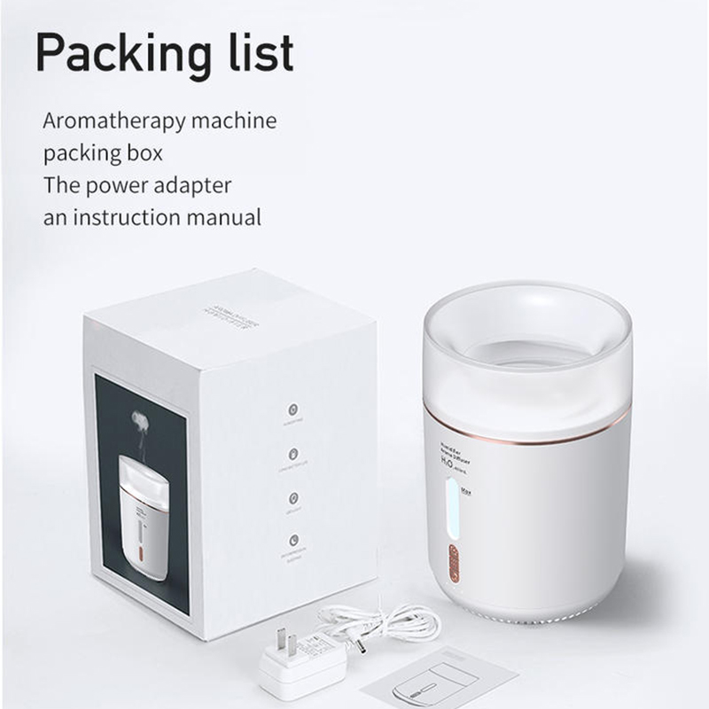 628 Jellyfish Aroma Diffuser Manufacturer, 400ml Humidifier with Dual Nozzle Jellyfish Mist
