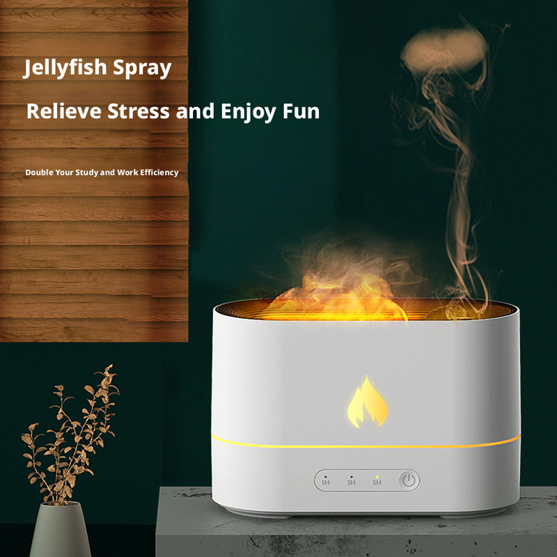 853 Fire & Jellyfish Aroma Diffuser Manufacturer, 250ml 2-in-1 Humidifier