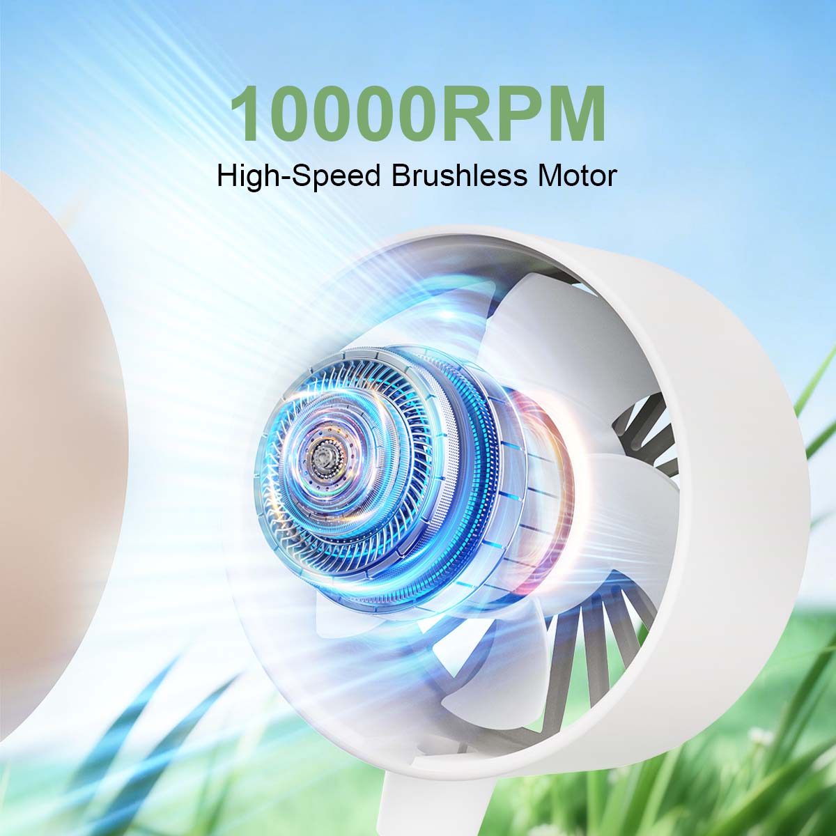 Model F7 Clip Fan Manufacturer, 1200mAh Battery, 4 Colors Available