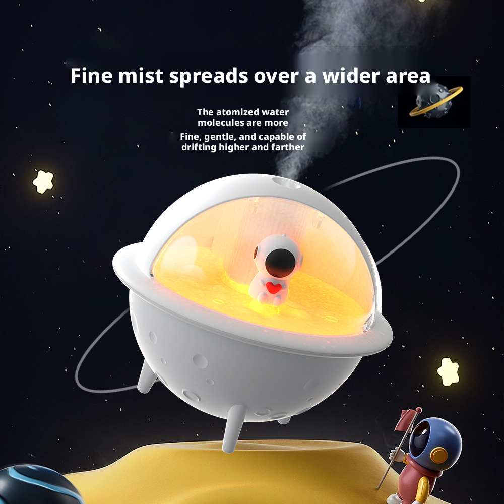 Model JS113 Spaceship Humidifier Manufacturer, 500ml Portable Humidifier with 1200mAh Battery
