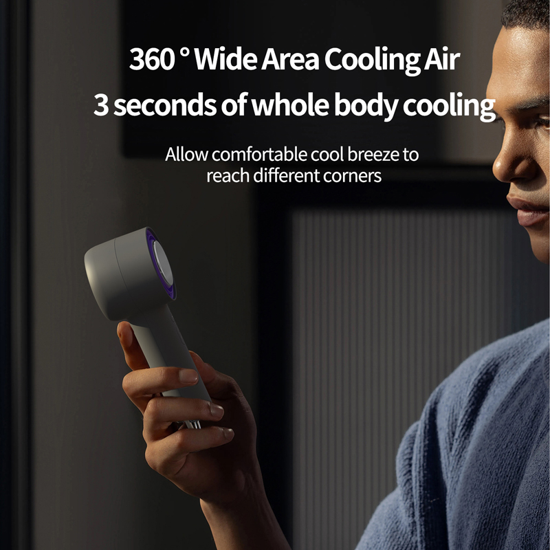 Model 135 Rechargeable Handheld Fan Manufacturer, 2000mAh Portable Mini Fan with 3 Colors