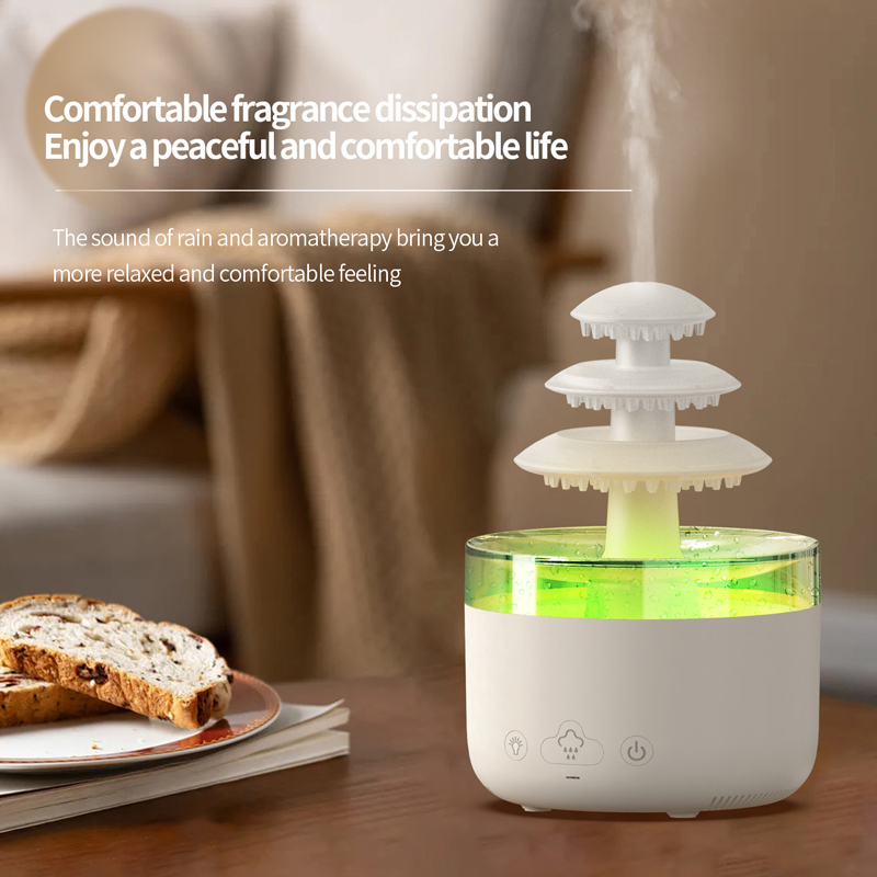 131 Water Drop Aroma Diffuser Manufacturer, 500ml Humidifier with Raindrop Fountain Design
