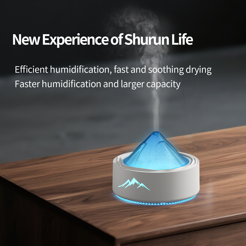 HX-X318 Mount Fuji Aroma Diffuser Manufacturer, 100ml Humidifier with RGB Ambient Light