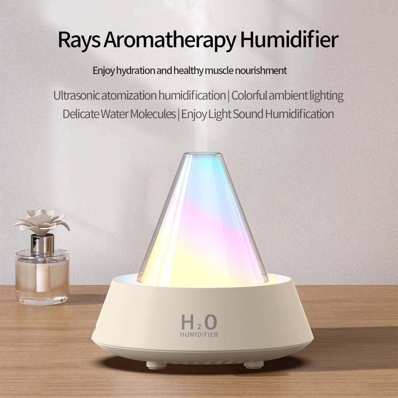 183 Rays Aroma Diffuser Manufacturer, 80ml Humidifier with Colorful Ambient Light