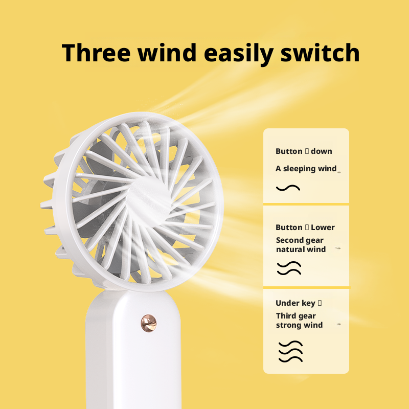 Model 932 USB Rechargeable Mini Handheld Fan, OEM/ODM Supported, Personal Cooling Fan