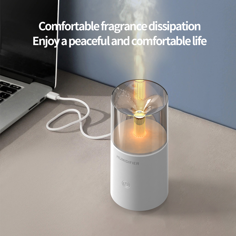 129 Car Candle Light Aroma Diffuser Manufacturer, 120ml Mini Humidifier for Vehicles