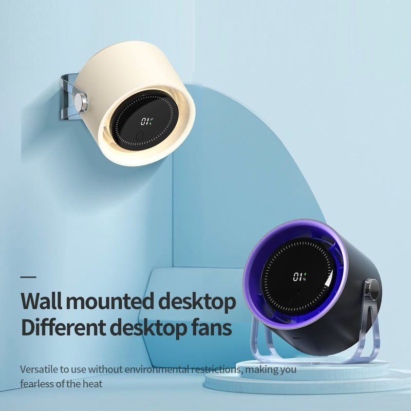 Model 315B Stylish 2-in-1 Fan, OEM/ODM Supported, Warm White & Dark Gray