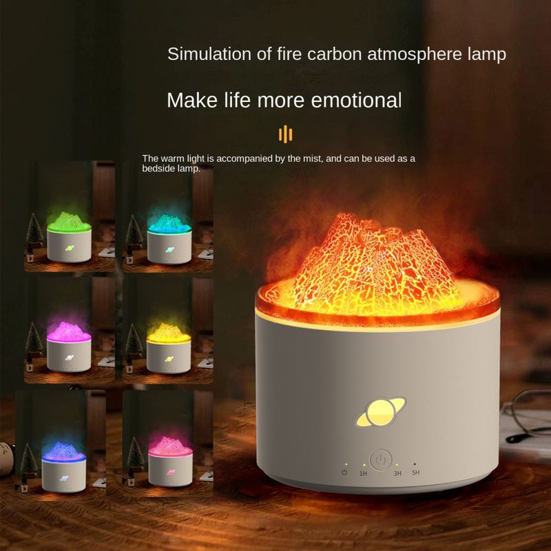130C Volcano Aroma Diffuser Manufacturer, 250ml Humidifier with Multi-Material Customization