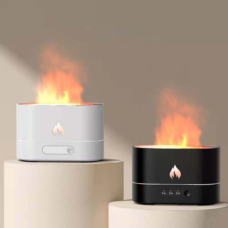 V20 Flame Aroma Diffuser Manufacturer, 250ml Humidifier with Realistic Firelight Effect