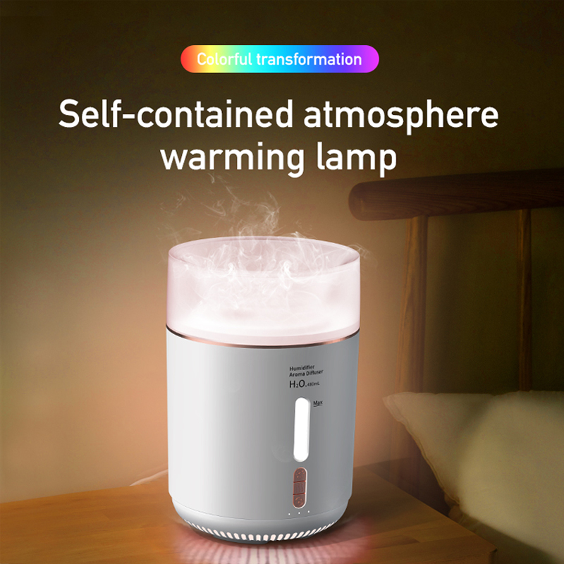 628 Jellyfish Aroma Diffuser Manufacturer, 400ml Humidifier with Dual Nozzle Jellyfish Mist