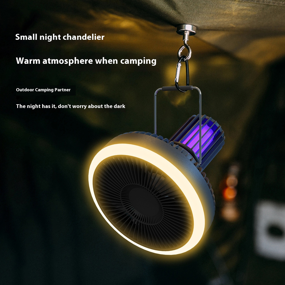 Model HX-149 Outdoor Multifunctional Fan Manufacturer, 5000mAh Rechargeable with Mosquito Repellent & LED Light