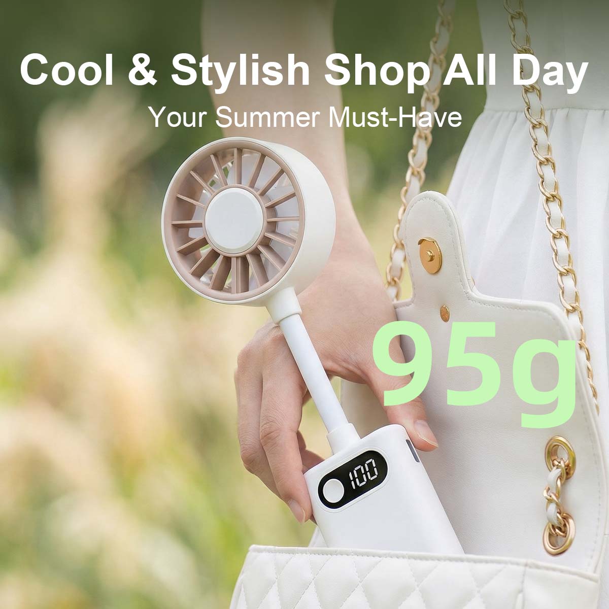 Model F7 Clip Fan Manufacturer, 1200mAh Battery, 4 Colors Available