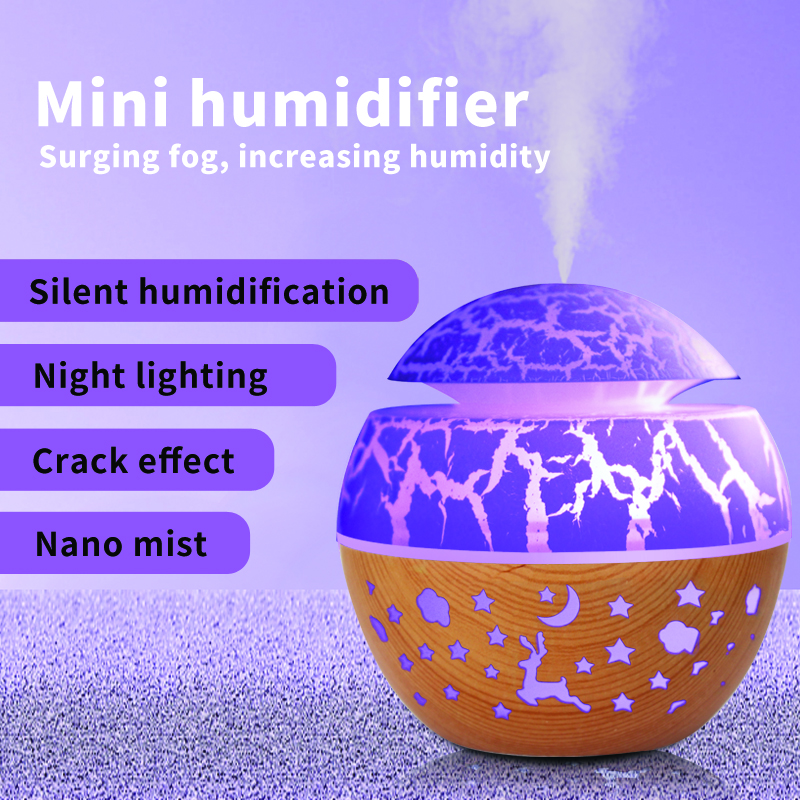 Model QH215-1/QH215-2 Desktop Humidifier, 35ml/H Quiet Mist Humidifier, Timing Function for Home & Office