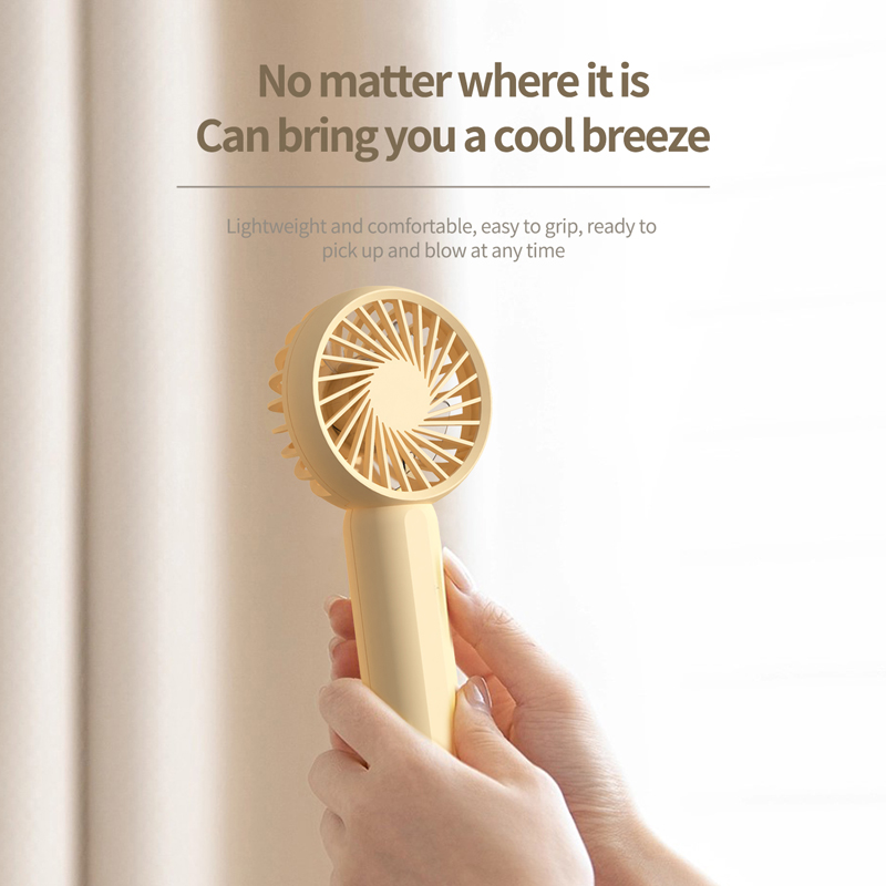 Model 137B Handheld Fan Manufacturer, 1200mAh Mini Fan with Emergency LED Light