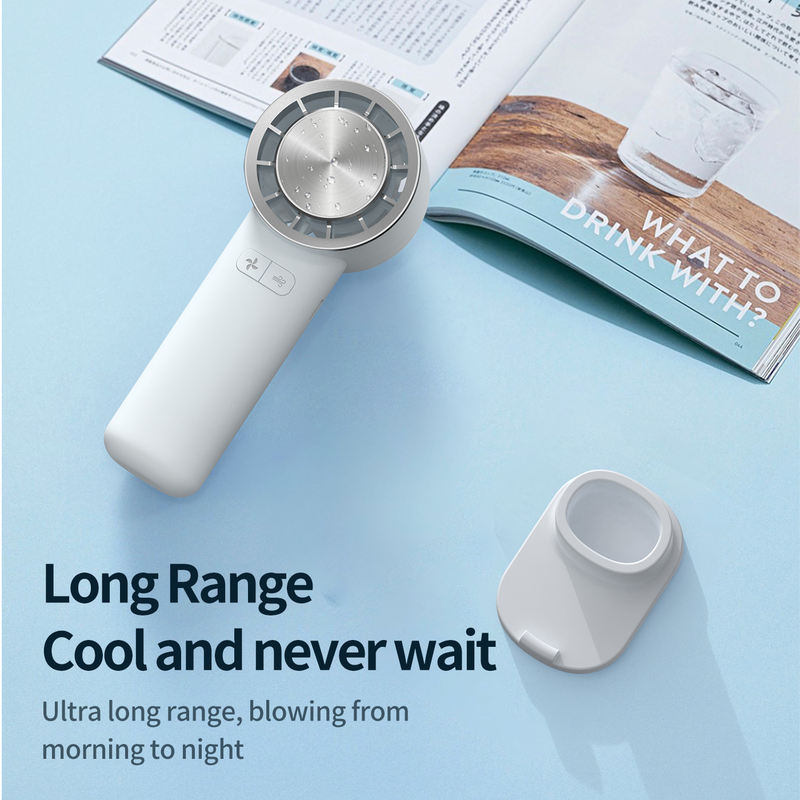 Model 133 Cooling Plate Handheld Fan Supplier, Desktop Base Included, Bulk Orders Supported