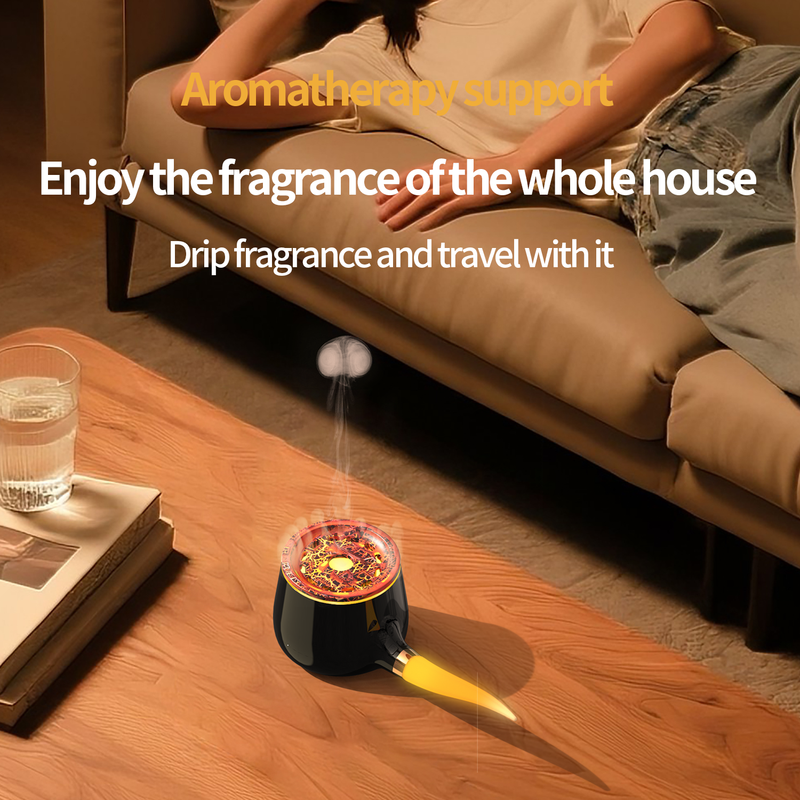 HX-X109 Pipe Aroma Diffuser Manufacturer, Multi-Spray Humidifier with Flame Lava Light