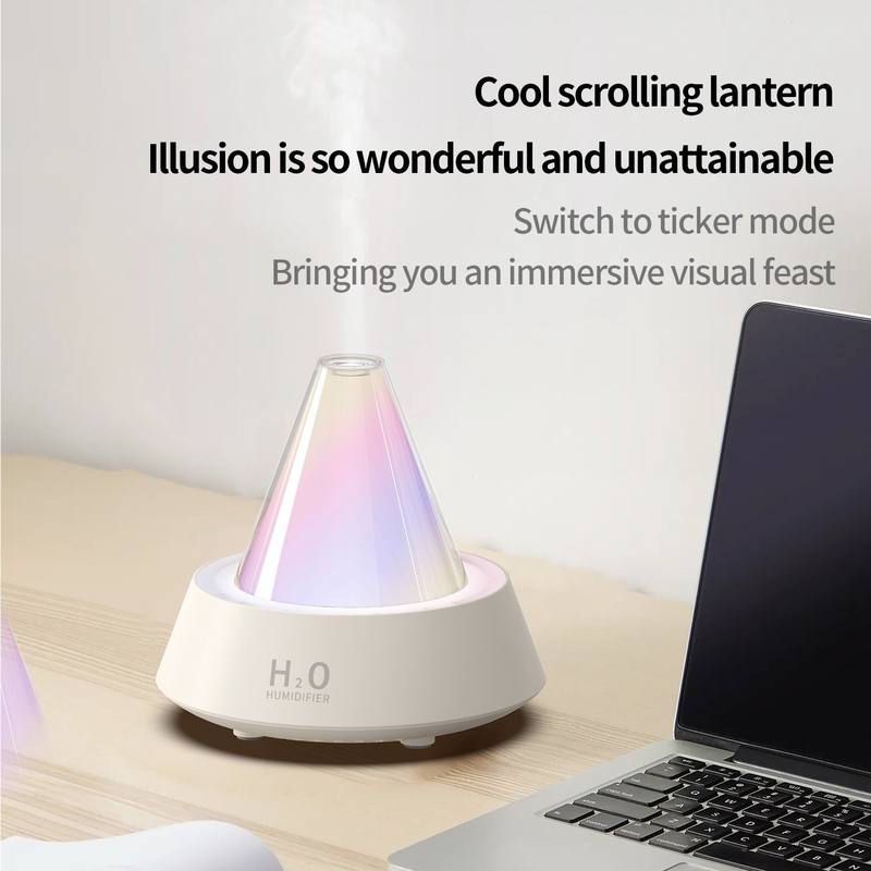 183 Rays Aroma Diffuser Manufacturer, 80ml Humidifier with Colorful Ambient Light