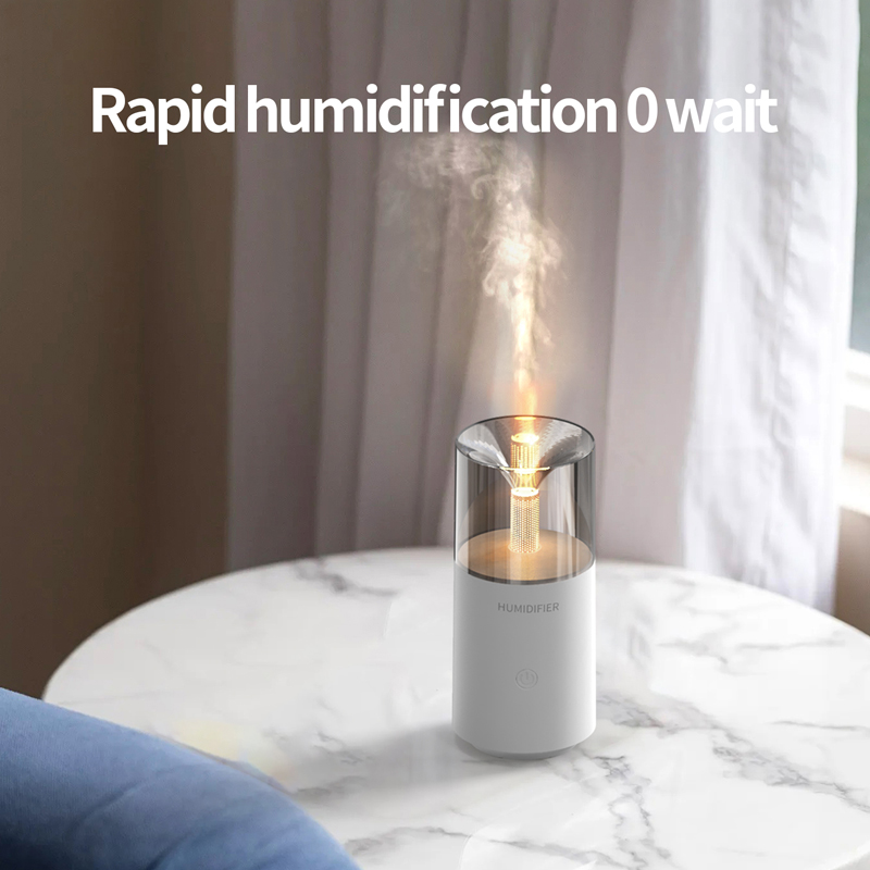 129 Car Candle Light Aroma Diffuser Manufacturer, 120ml Mini Humidifier for Vehicles