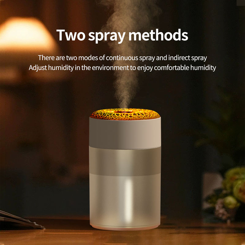 Model G855 Humidifier Manufacturer, 250ml Mini Humidifier with Volcano Crack Light Effect