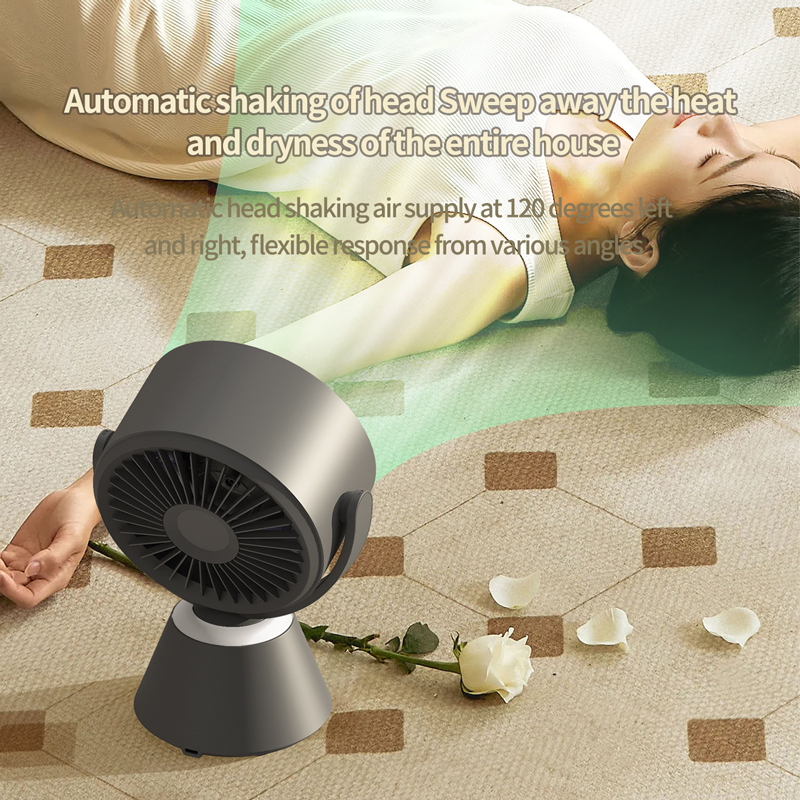 Model 121B Stylish Cooling Fan, OEM/ODM Supported, Deep Space Gray & Matcha Green