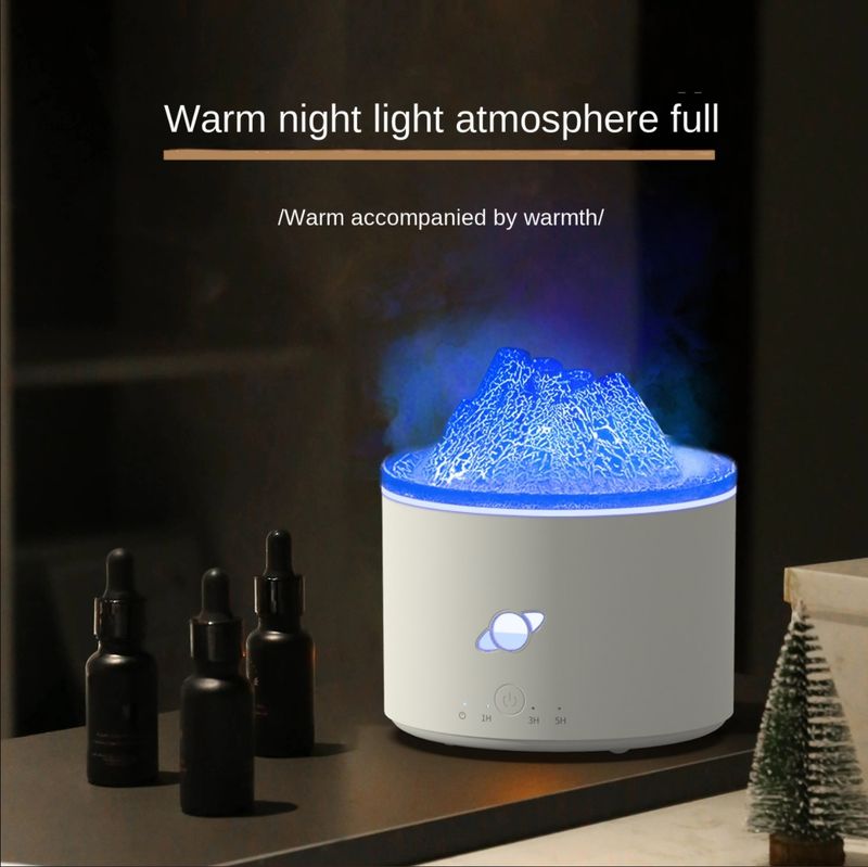 130C Volcano Aroma Diffuser Manufacturer, 250ml Humidifier with Multi-Material Customization